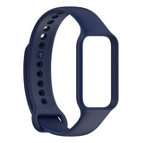 Pulseira De Silicone Colorida Para Xiaomi Mi Band 8 Active Cor Azul-marinho