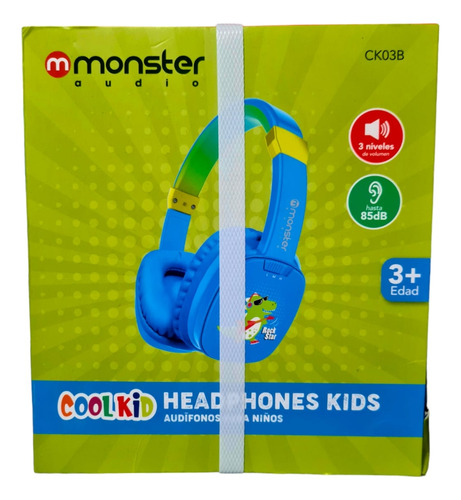 Audifonos Niños Monster Audio Coolkid 3 Niveles Volumen 3+