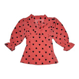 Roupa Infantil Blusa Menina Manga Bufante Mini Diva Luxo