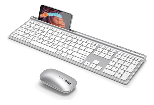 Chesona - Combo De Teclado Y Mouse Inalámbricos, Recargable 