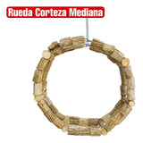 Rueda Natural Mediana Con Corteza Pepe´s Toys Juguetes Loros