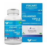 Colágeno Hidrolisado Tipo 2 Fixcart 350mg 30 Cápsulas Muwiz Sabor Without Flavor