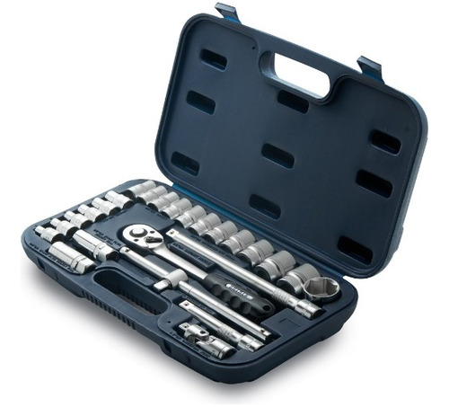 Set Herramientas Llaves Tubo Bremen 25 Pz Enc 1/2 Cod 3894 