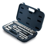 Set Herramientas Llaves Tubo Bremen 25 Pz Enc 1/2 Cod 3894 