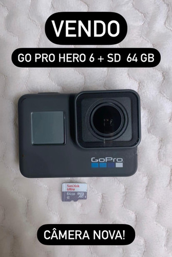 Go Pro Hero 6 + Sdcard 64gb + Acessórios