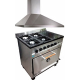 Cocina Tecnocalor 87 Cm Con Plancha + Campana 90 Cm Cc