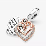 Charm Pandora Corazon Entrelazado Doble