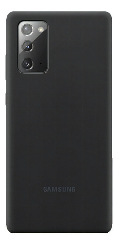 Funda Galaxy Note 20 Samsung Silicone Cover Suave Original  Negro Silicon