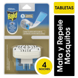 Raid Aparato Para Tabletas Contra Mosquitos + 4 Tabletas