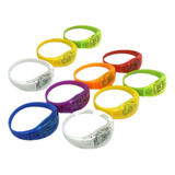 28  Pulseiras Led Pisca Batida Da Musica Coldplay Colorida