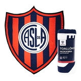 Toallon San Lorenzo Escudo Gigante Futbol Microfibra Playa