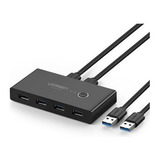 Conmutador Kvm Ugreen Usb 3.0, 4x2, Para Linux Y Mac