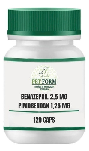 Pimobendan 1,25mg + Benazepril 2,5mg 120 Mini Capsulas