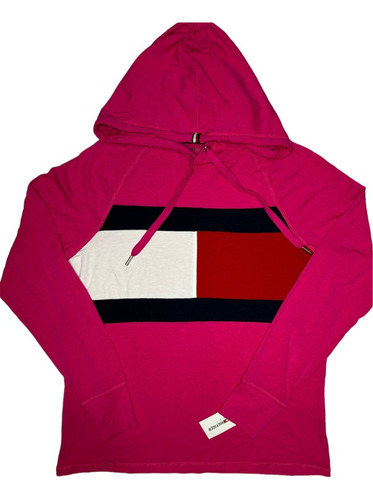 Sudadera Tommy Hilfiger Original Talla S Color Rosa De Dama.