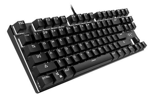 Teclado Mecânico Gamer Havit Led Branco, Switch Outemu Blue