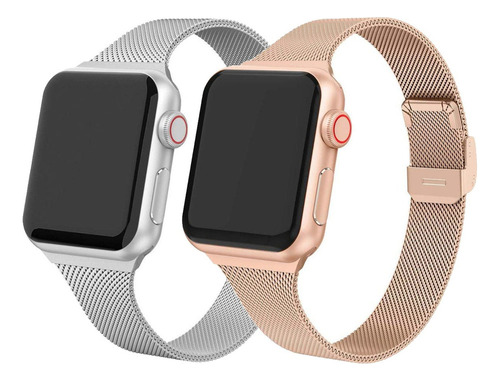 2 Correa Para Apple Watch Ultra 9 8 7 Se 45mm 41mm 44mm 40mm