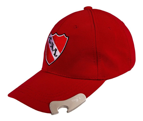 Gorra Elastizada Visera Con Destapador De Independiente