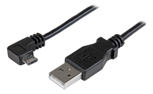 Cable Startech 2m Micro Usb Acodado A Derecha Negro