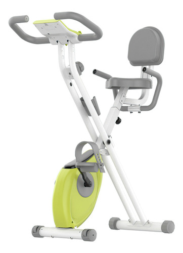 Bicicleta Ergométrica Vertical Dobrável Exercício Para Perna Cor Branco