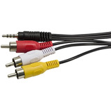 Cable Audio Stereo Audio Y Video 3.5 Mm Miniplug 3 Rca