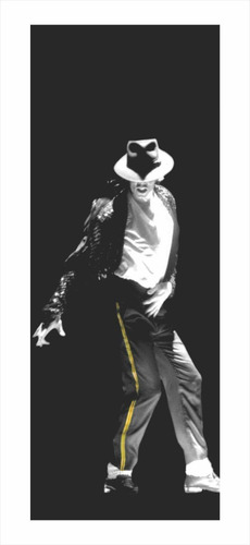 Adesivo Para Porta Flores Michael Jackson Rock Mod. 97