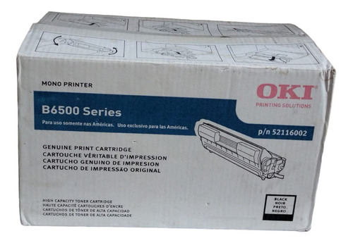 Toner Oki B6500 Series P/n 52116002 Original