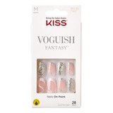 Kiss Uñas Postizas Voguish Fantasy Nails Diy- Fashspiration Color Nude Decoradas