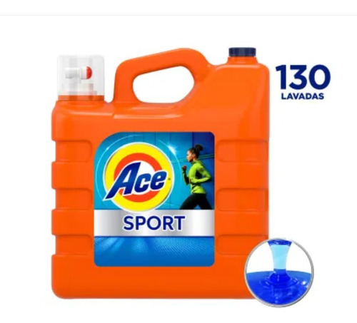 Detergente Ace Sport Quita Manchas Y Olores 8 Litros