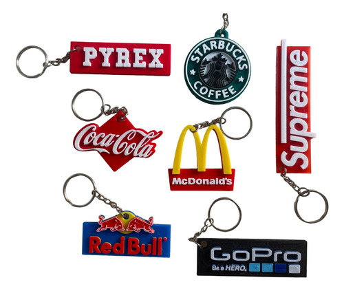 Llaveros Empresariales Personalizado Merchandising 3d X100un