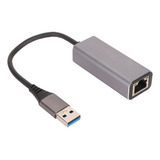 Adaptador Usb A Ethernet Rj45 Portátil Plug And Play De 1 Gb