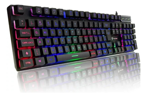 Teclado Gamer Semi Mecânico Usb Led Rgb Abnt2 Pc Ps4 Xbox