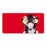 Mousepad Xl 58x30cm Cod.098 Chica Anime Lam Rojo