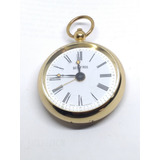 Reloj De Bolsillo Alemán Gold Pfeil Cuarzo  Chapeado En Oro 