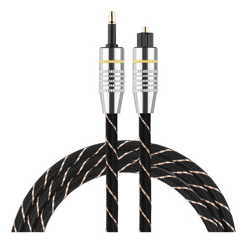 1 M/ 3.3 Ft Cable Óptico Toslink Audio Fibra Stereo Digital