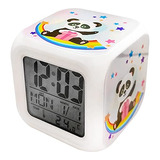 Reloj De Alarma Digital Habitación De Niños Luz Noctu...