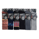 Pack X6 Pares Medias Elemento Térmica Hombre Invierno Gruesa