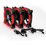 Ventilador Gamer Yeyian Led Rojo Yct-050720r Typhoon, 120mm