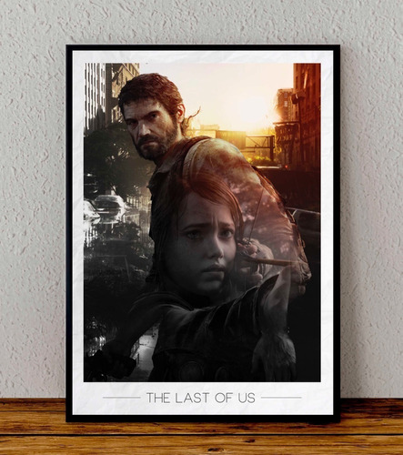 Cuadro 33x48 Poster Enmarcado The Last Of Us Videojuego 01