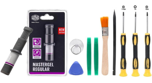 Kit Pasta Térmica Cooler Master E Chaves Torx T6 T8 T10