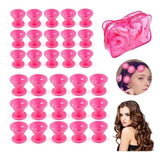 Juego De 30 Rulos De Pelo Lazhu Pink Magic, Rollos De Cabelo