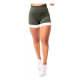 Roupa Malhar Shorts Legging Moda Fitness Academia Cós Alto