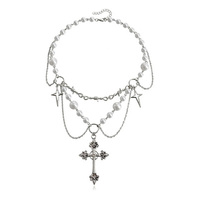 Y2k Butterfly Choker Fairycore Cottagecore Pearl Chain *