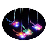 10 Collares Dije Luminoso Luz Led Fiesta Multicolor Neon 