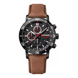 Reloj Swiss Wenger Roadster Black Night Chrono, Fotos Reales