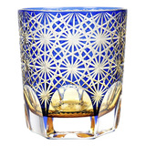 Vasos De Whisky Edo Kiriko De Cristal Tallados A Mano, Color