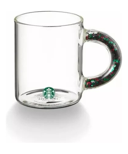Taza De Vidrio Con Asa De Confetti Navidad X Starbucks
