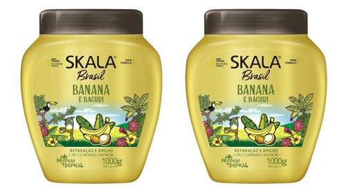 Creme Skala 1kg Banana E Bacuri-kit C/2un