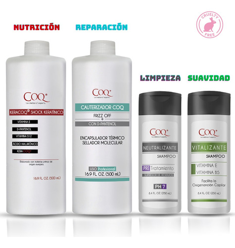 Cauterizador + Keratina 500 Cu+ Shampoo Neutro Y Vitalizante