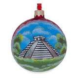 Bestpysanky Maya Pyramid, Adorno Navideño De Bola De Cristal