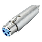 Adaptador Doble Ficha Macho Rca A Hembra Canon Xlr 